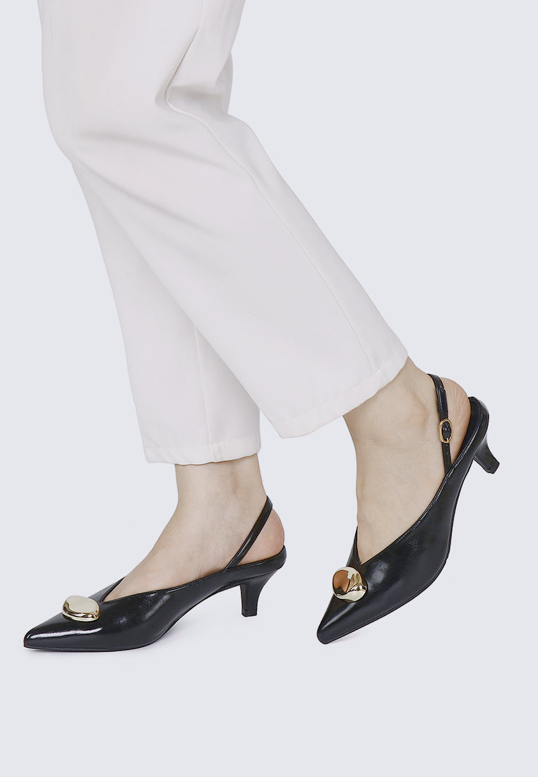 Mimpikita x My Ballerine Verde Comfy Heels In Black