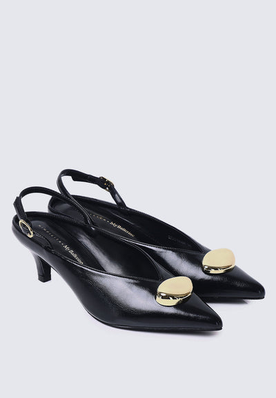 Mimpikita x My Ballerine Verde Comfy Heels In Black