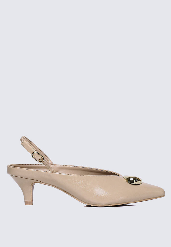 Mimpikita x My Ballerine Verde Comfy Heels In Cream