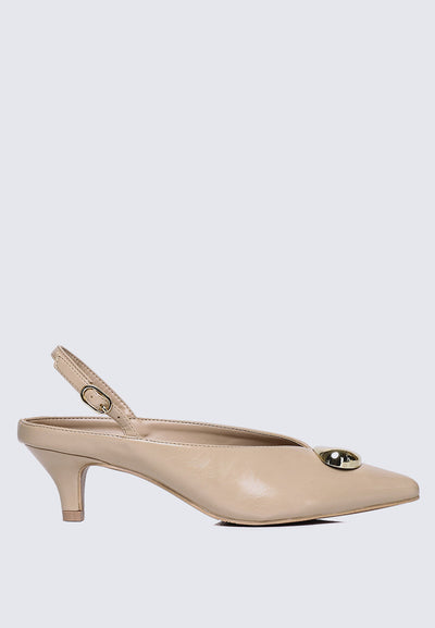 Mimpikita x My Ballerine Verde Comfy Heels In Cream