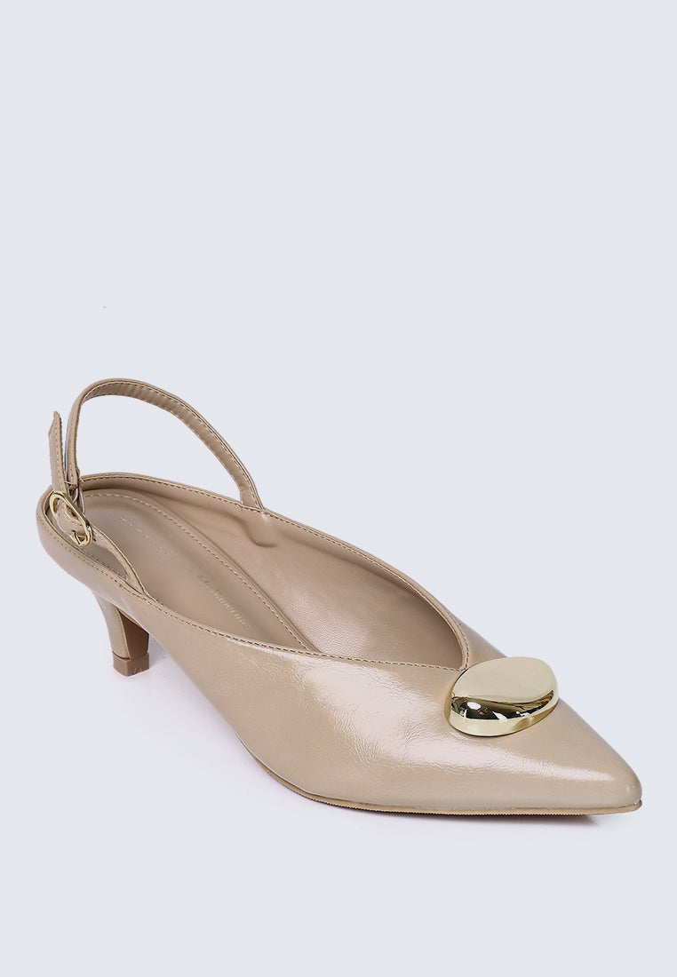 Mimpikita x My Ballerine Verde Comfy Heels In Cream