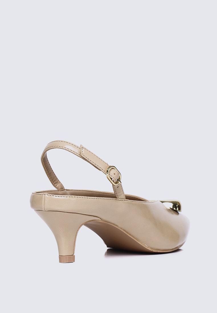 Mimpikita x My Ballerine Verde Comfy Heels In Cream