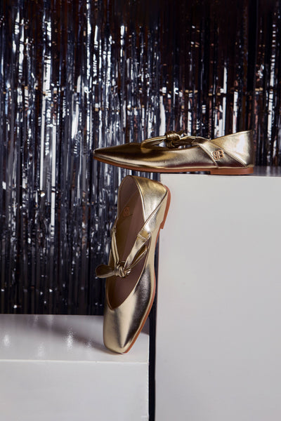 Brenee Comfy Ballerina In Gold