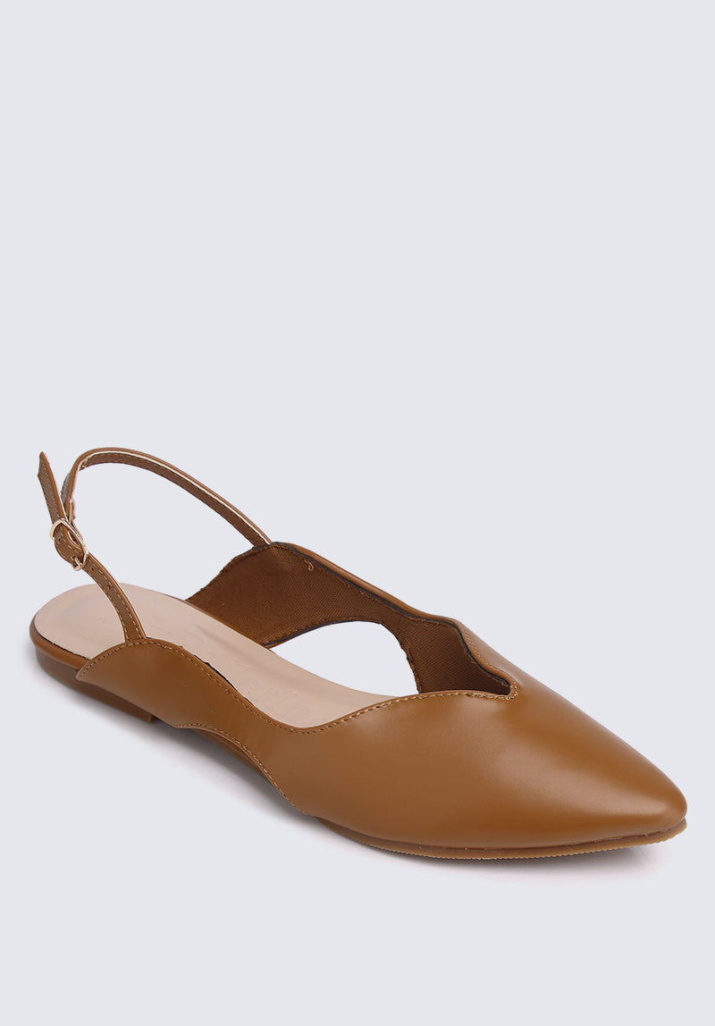Riley Comfy Ballerina In Brown