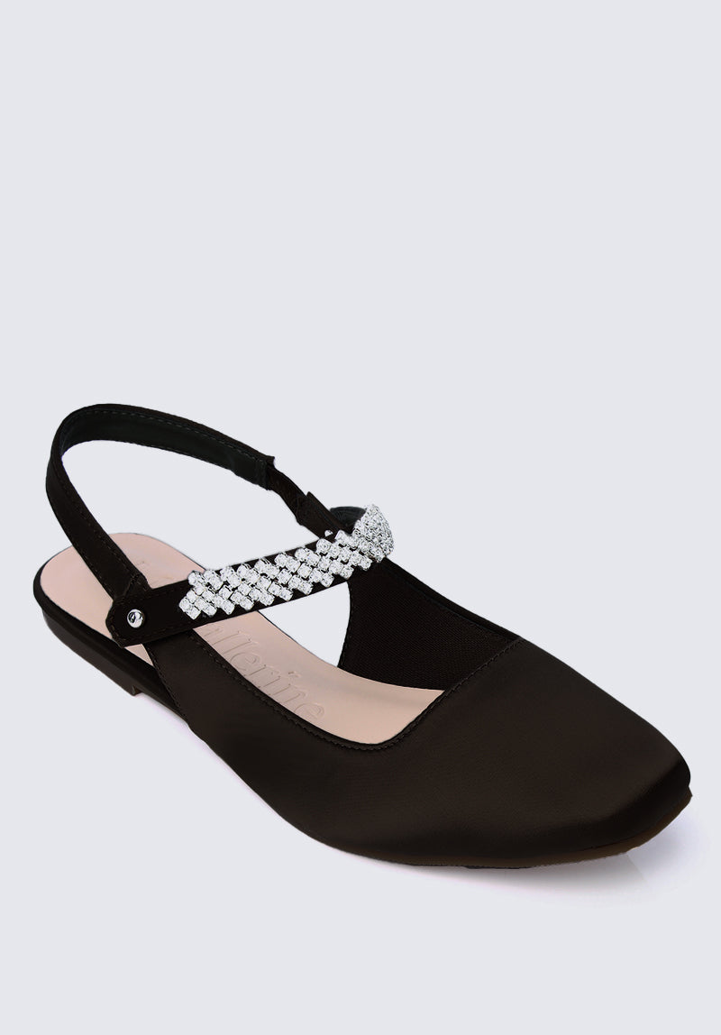 Charlize Comfy Ballerina In Black