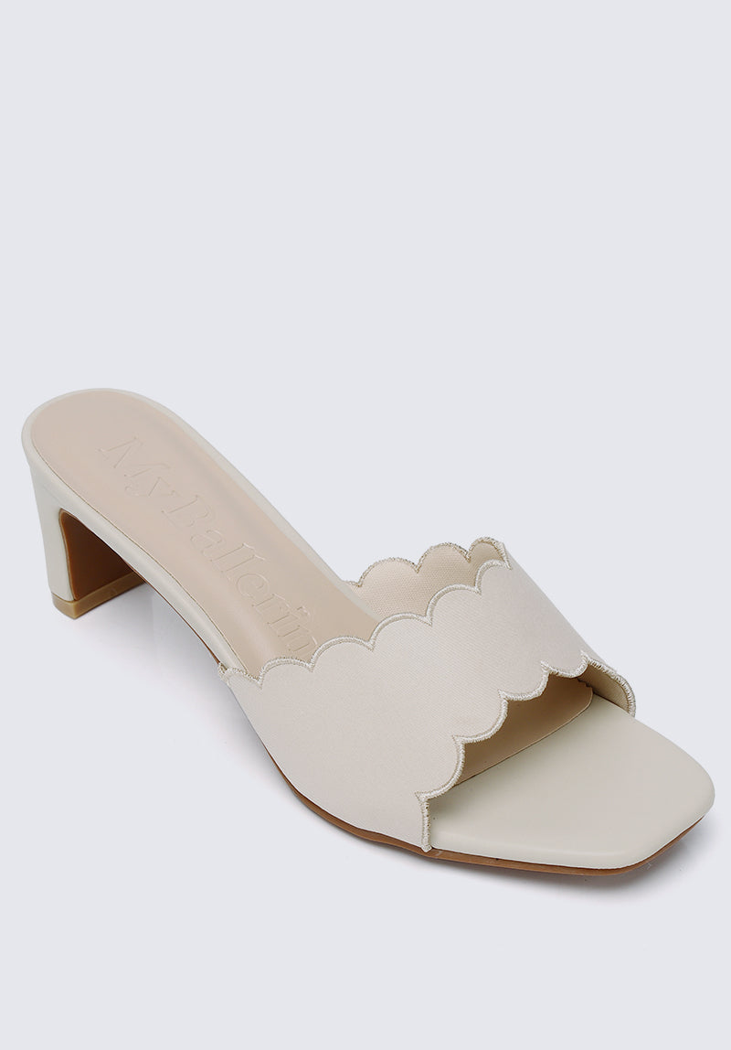 Carmen Comfy Heels In Beige