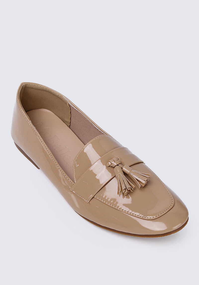 Ada Comfy Loafers In Nude