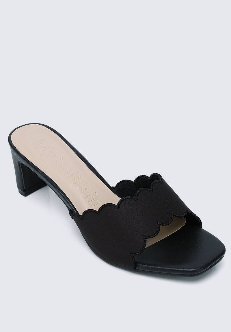 Carmen Comfy Heels In Black