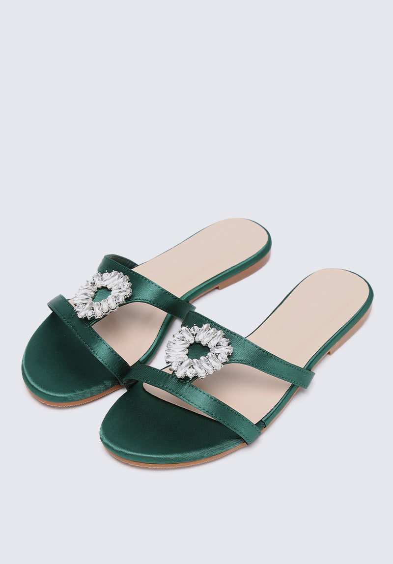 Katherine Comfy Sandals In Green