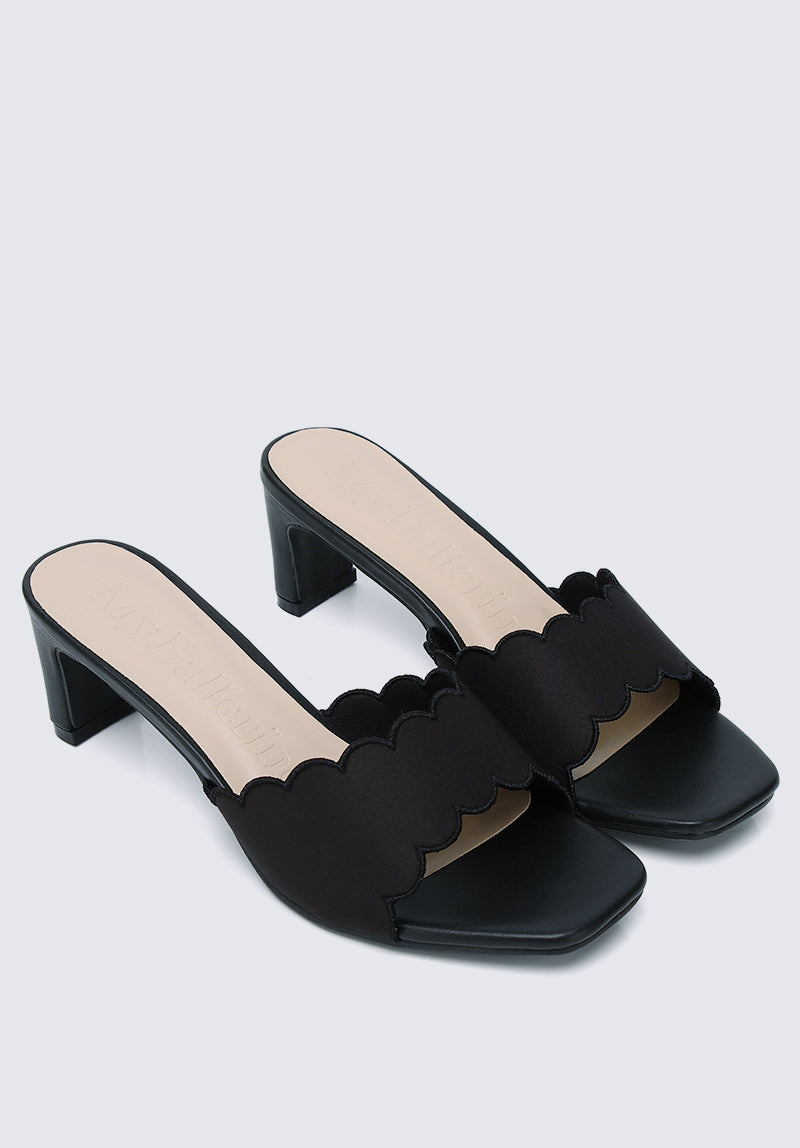 Carmen Comfy Heels In Black