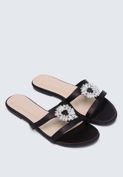 Katherine Comfy Sandals In Black
