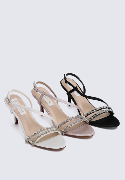 Angeline Comfy Heels In Nude