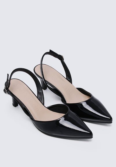 Vicky Comfy Heels In Black