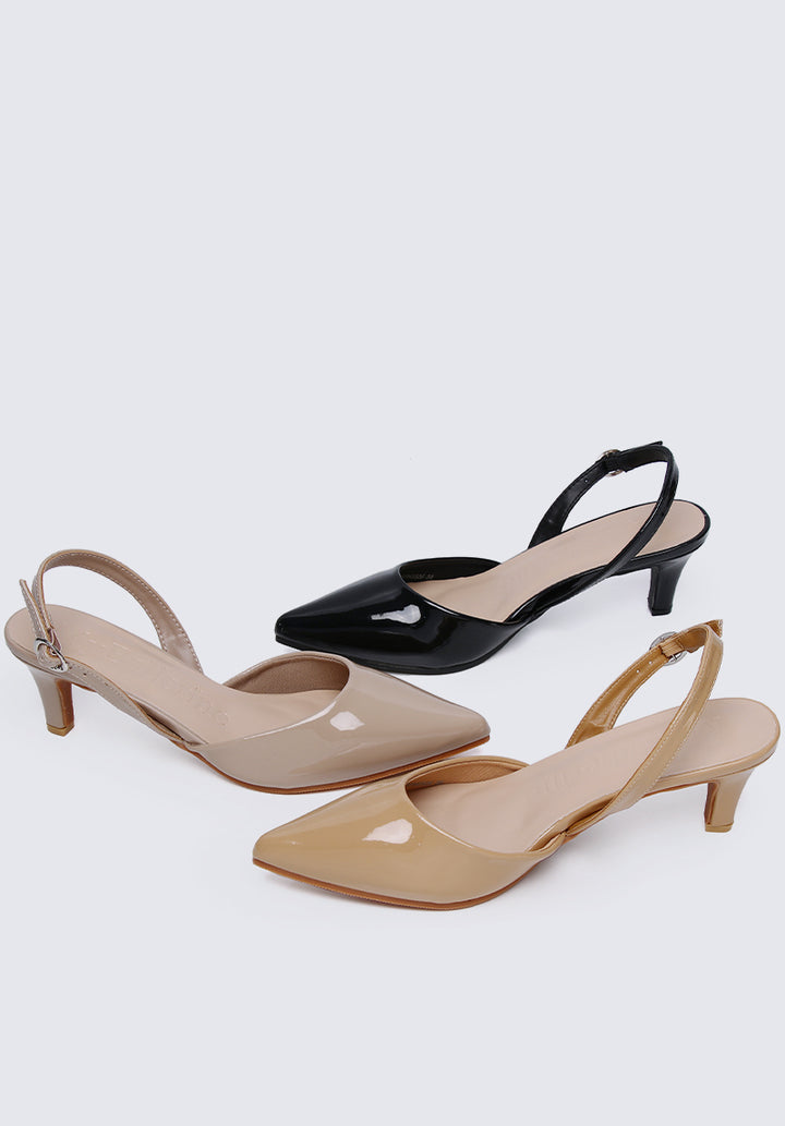 Vicky Comfy Heels In Black