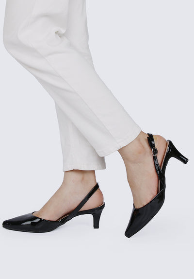 Vicky Comfy Heels In Black