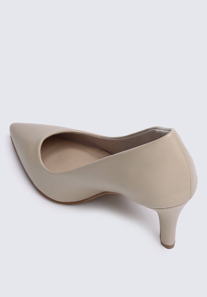 Ashley Comfy Pumps In Almond