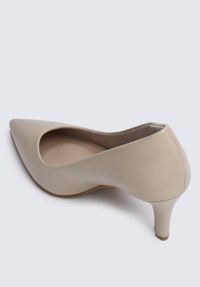 Ashley Comfy Pumps In Almond