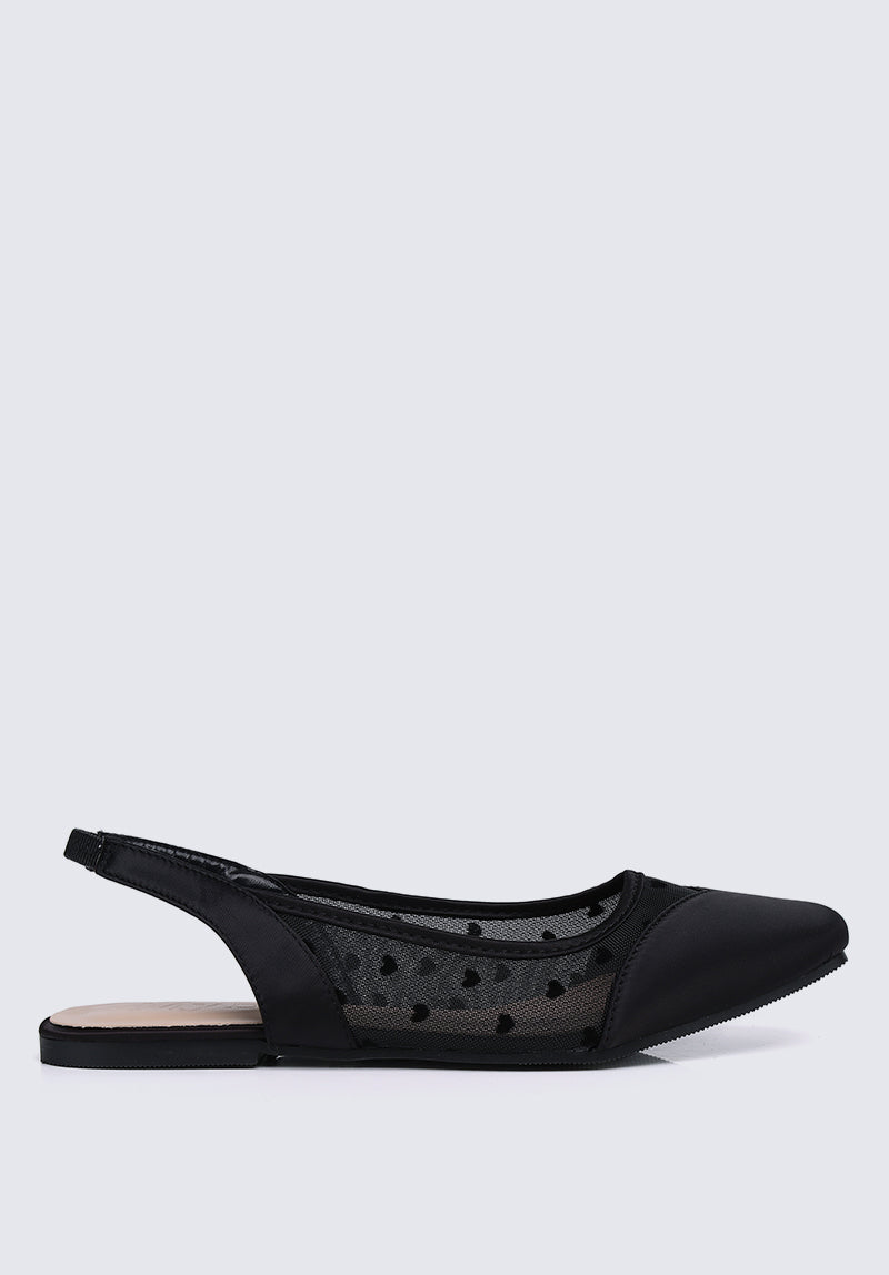 My Valentine Comfy Ballerina In Black