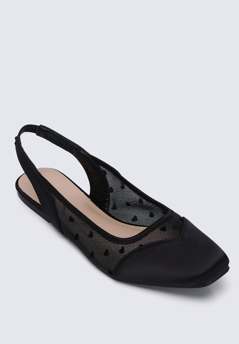 My Valentine Comfy Ballerina In Black