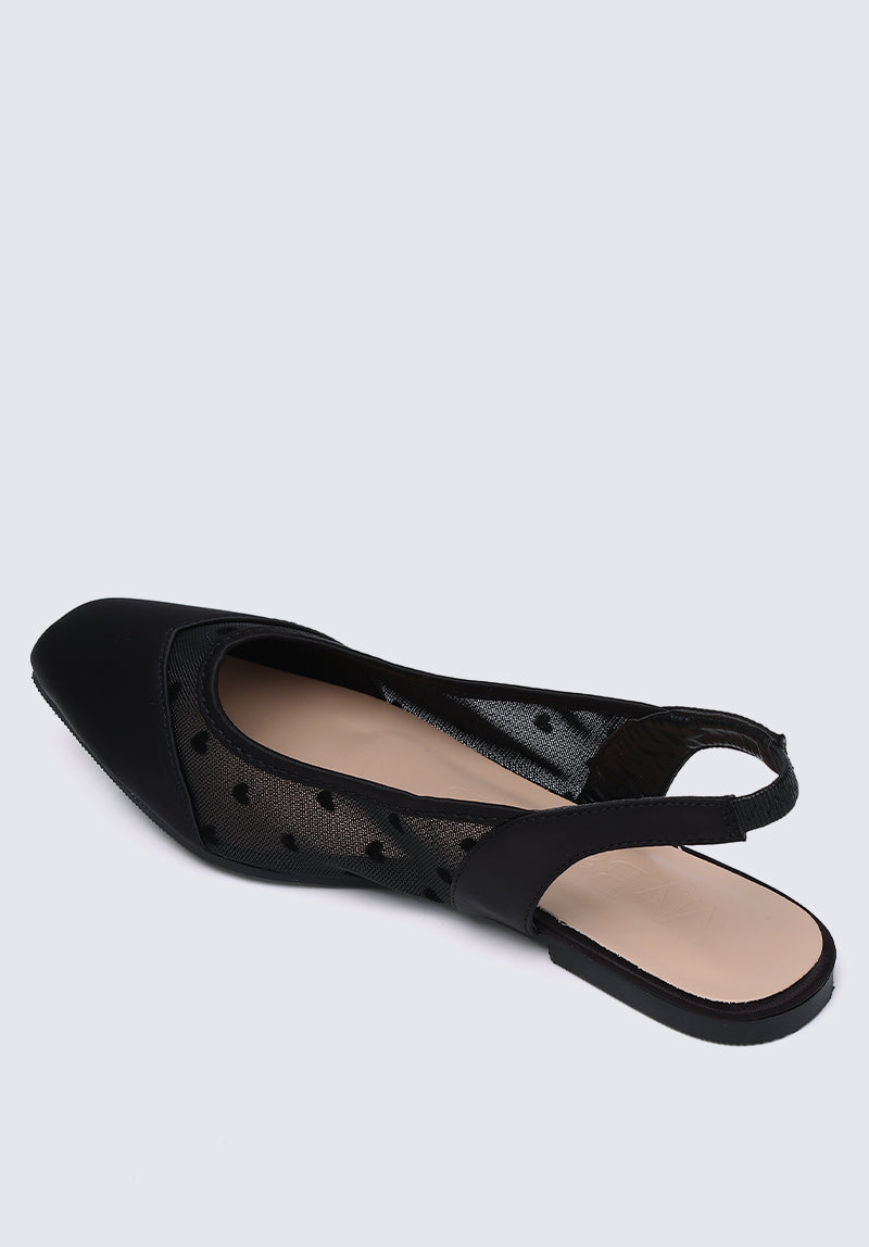 My Valentine Comfy Ballerina In Black