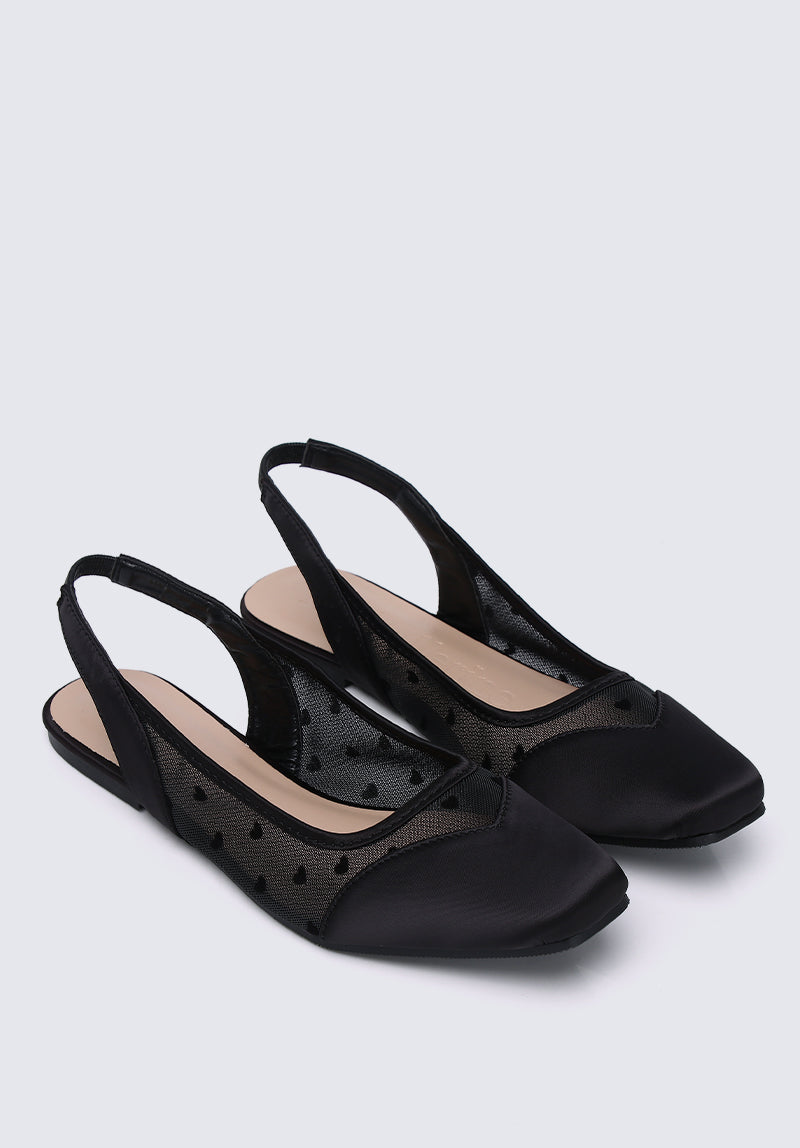 My Valentine Comfy Ballerina In Black