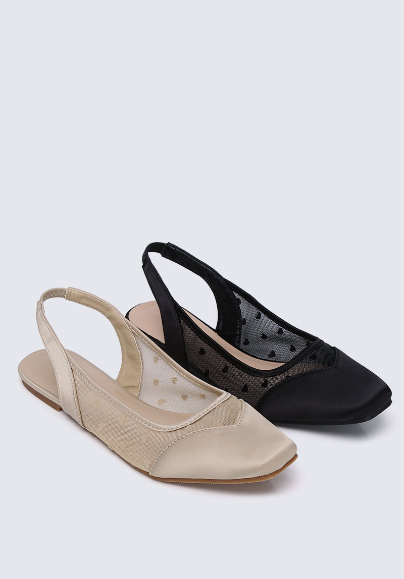 My Valentine Comfy Ballerina In Black