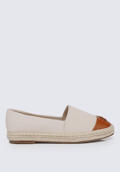 Britney Comfy Espadrilles In Off White