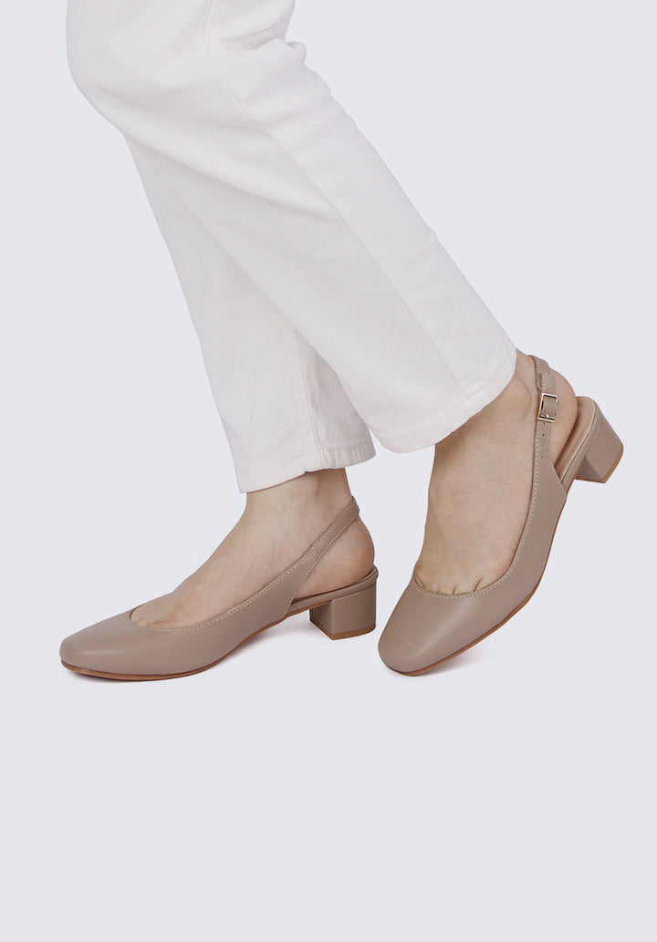 Palmer Comfy Heels In Taupe